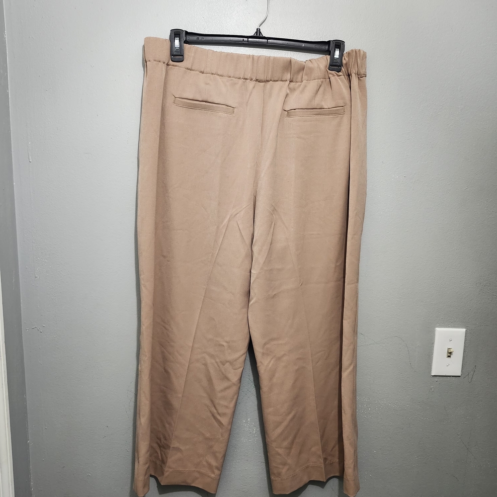 NIC+ZOE Women's Tan Wide Leg Pants - Picture 6 of 8